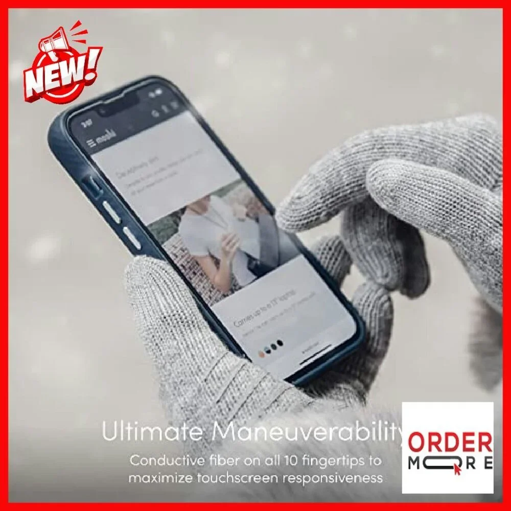 Winter Touchscreen Gloves Warm Knit Texting Sizes S M L XL